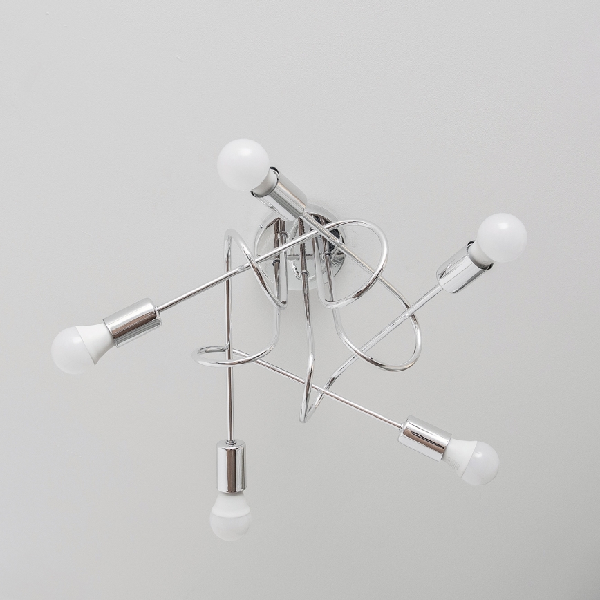 Накладна люстра OXFORD 5xE27/15W/230V, глянсовий хром