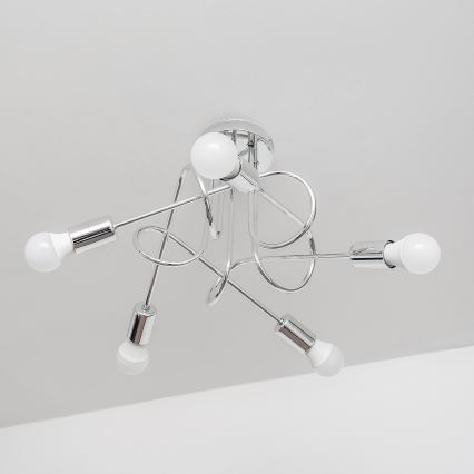 Накладна люстра OXFORD 5xE27/15W/230V, глянсовий хром