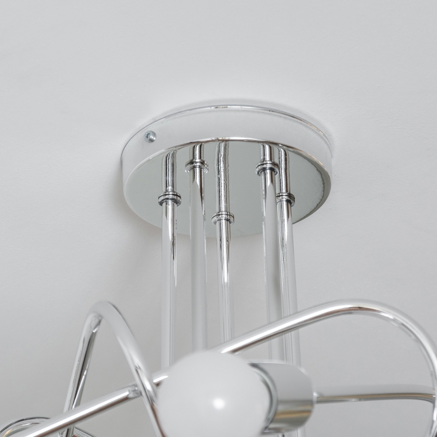 Накладна люстра OXFORD 5xE27/15W/230V, глянсовий хром