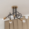 Накладна люстра OXFORD 5xE27/15W/230V золота/чорна
