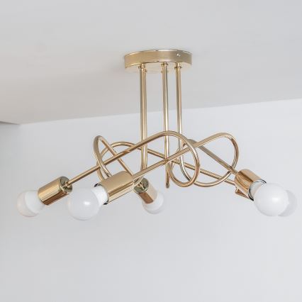 Накладна люстра OXFORD 5xE27/15W/230V золота