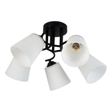 Накладна люстра PAFOS 5xE27/15W/230V чорна