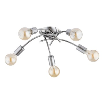 Накладна люстра TORIZO 5xE27/15W/230V глянцевий хром