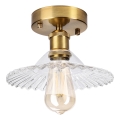 Накладна люстра TRISH 1xE27/15W/230V золота/прозора