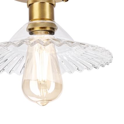 Накладна люстра TRISH 1xE27/15W/230V золота/прозора
