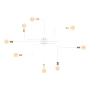 Накладна люстра TRUVA 8xE27/40W/230V біла/золота