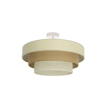 Накладна люстра WENTA 1xE27/60W/230V, діаметр 50 см, бежевий/джут