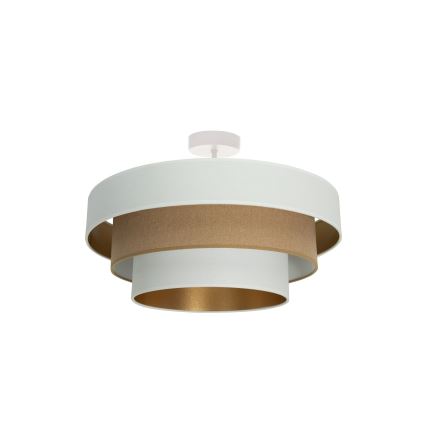 Накладна люстра WENTA 1xE27/60W/230V діаметр 50 см біла/коричнева