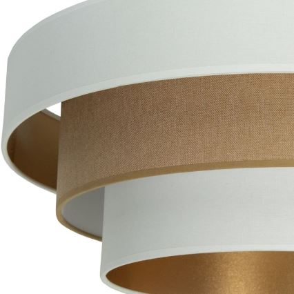 Накладна люстра WENTA 1xE27/60W/230V діаметр 50 см біла/коричнева