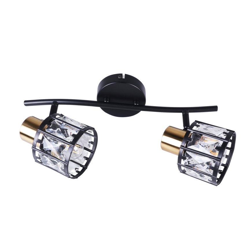 Накладна люстра ZAHARA 2xE27/10W/230V, чорна