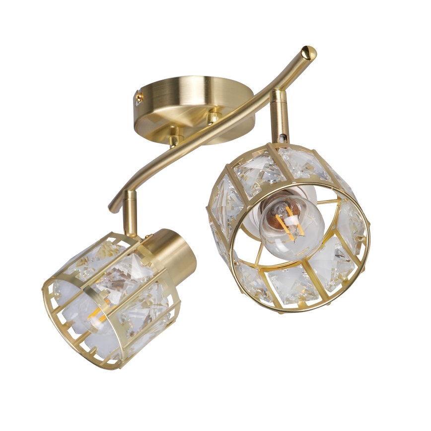 Накладна люстра ZAHARA 2xE27/10W/230V, золота