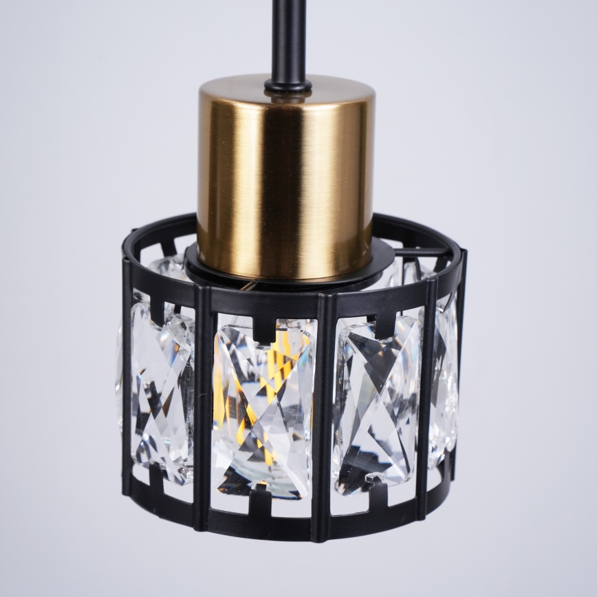 Накладна люстра ZAHARA 3xE27/10W/230V чорна