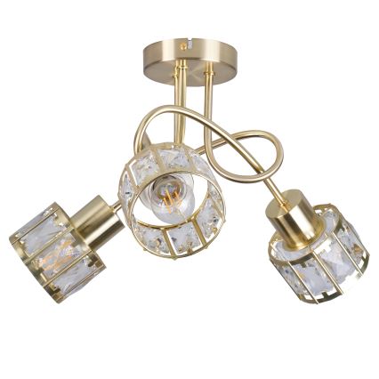 Накладна люстра ZAHARA 3xE27/10W/230V золота