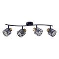 Накладна люстра ZAHARA 4xE27/10W/230V чорна
