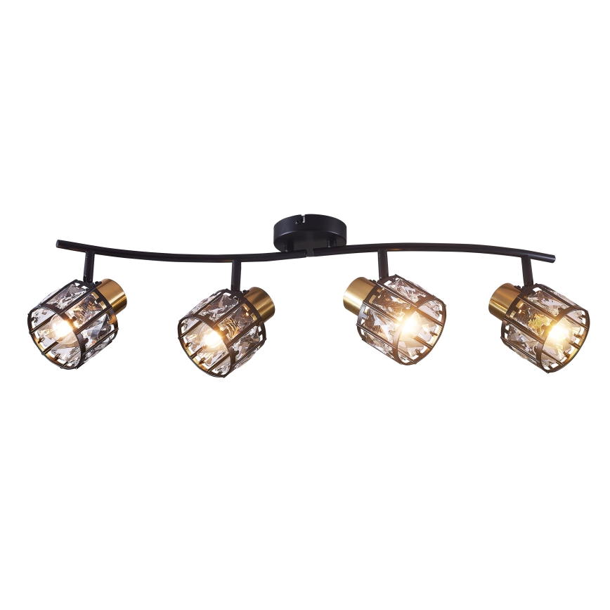 Накладна люстра ZAHARA 4xE27/10W/230V чорна