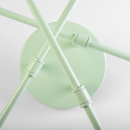Накладна стельова люстра CAMBRIDGE 6×E27/15 Вт/230 В зелена