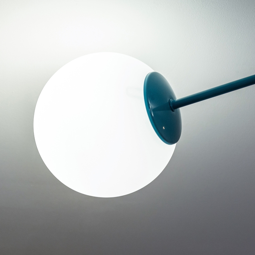 Накладна стельова люстра MOON 2xE27/15W/230V бірюзова