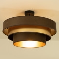 Накладна стельова люстра WENTA 1xE27/60W/230V, діаметр 50 см, коричнево-золота