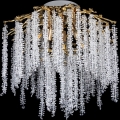 Накладная люстра 6xE14/60W/230V + 3xLED/3W, диаметр 54 см, золотая