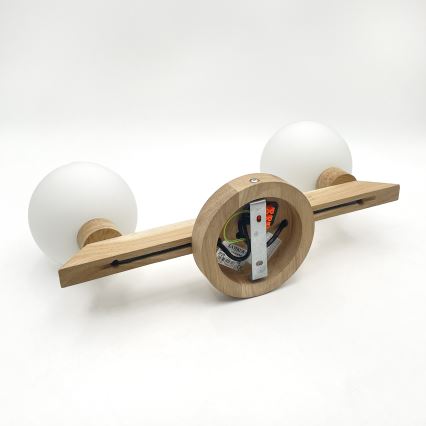 Накладная люстра ANTONIO 2xG9/5W/230V дуб/белая