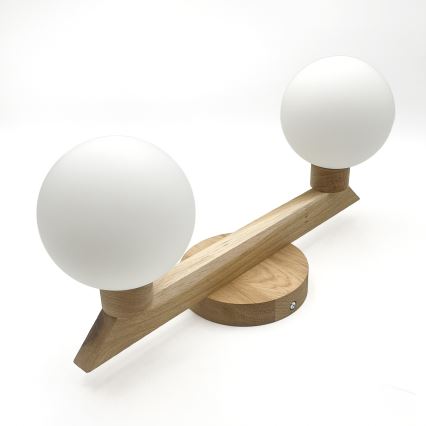 Накладная люстра ANTONIO 2xG9/5W/230V дуб/белая