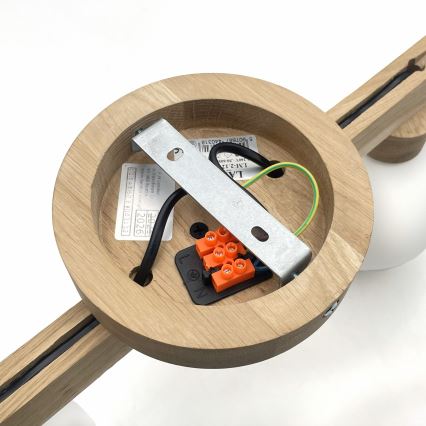 Накладная люстра ANTONIO 2xG9/5W/230V дуб/белая