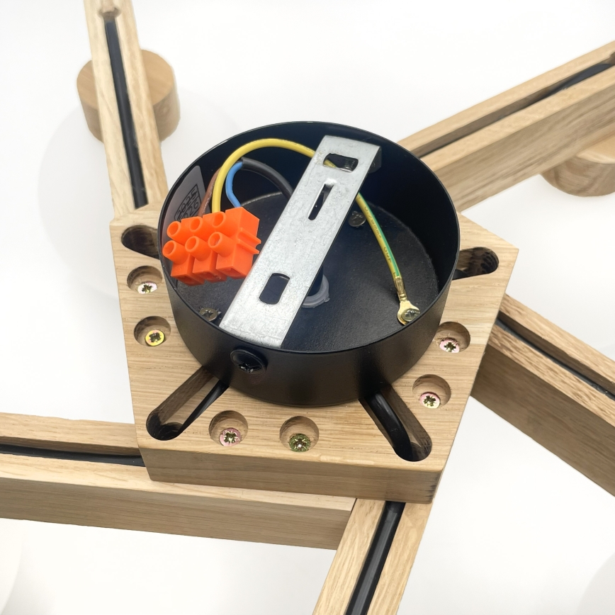 Накладная люстра ANTONIO 5xG9/5W/230V дуб/белый