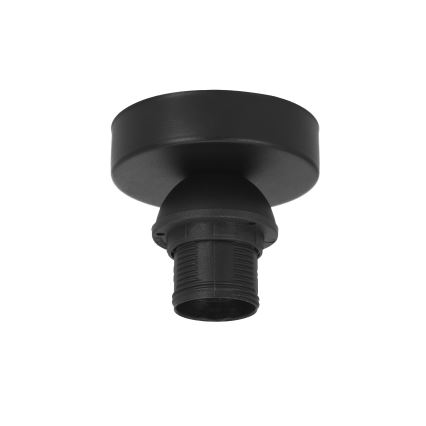 Накладная люстра BORHO 1xE27/60W/230V, диаметр 40 см, чёрный/джут