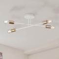 Накладная люстра CAMBRIDGE 4xE27/15W/230V латунь/белый