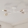 Накладная люстра CAMBRIDGE 4xE27/15W/230V латунь/белый