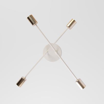 Накладная люстра CAMBRIDGE 4xE27/15W/230V латунь/белый