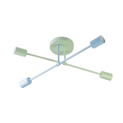 Накладная люстра CAMBRIDGE 4xE27/15W/230V зелёная/синяя