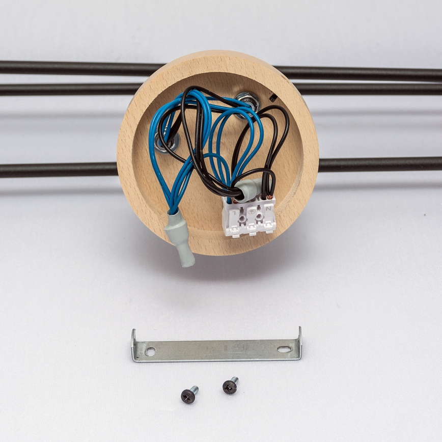 Накладная люстра CAMBRIDGE 6xE27/15W/230V, сосна