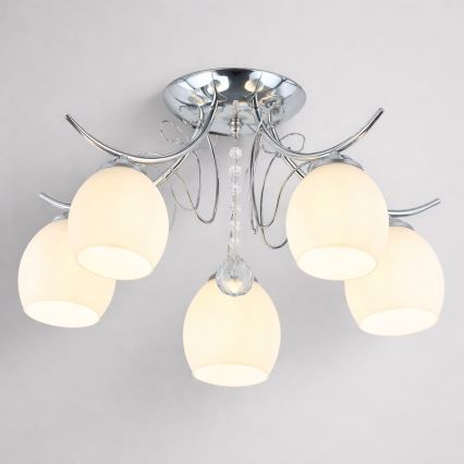 Накладная люстра ELLA 5xE27/15W/230V, глянцевый хром