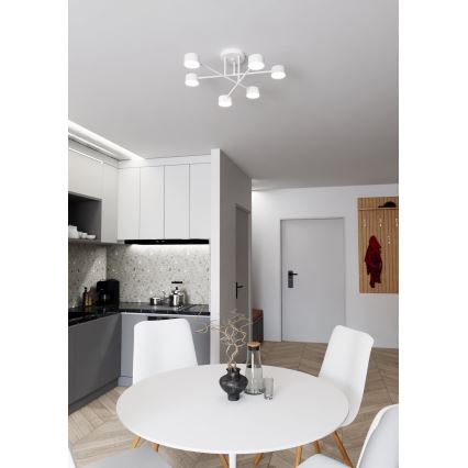 Накладная люстра HALO 6xGX53/10W/230V белая