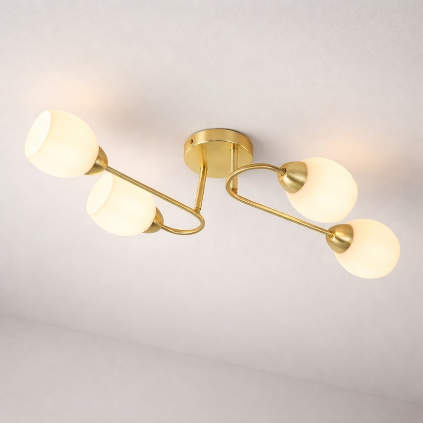 Накладная люстра KING 4xE27/15W/230V золотая