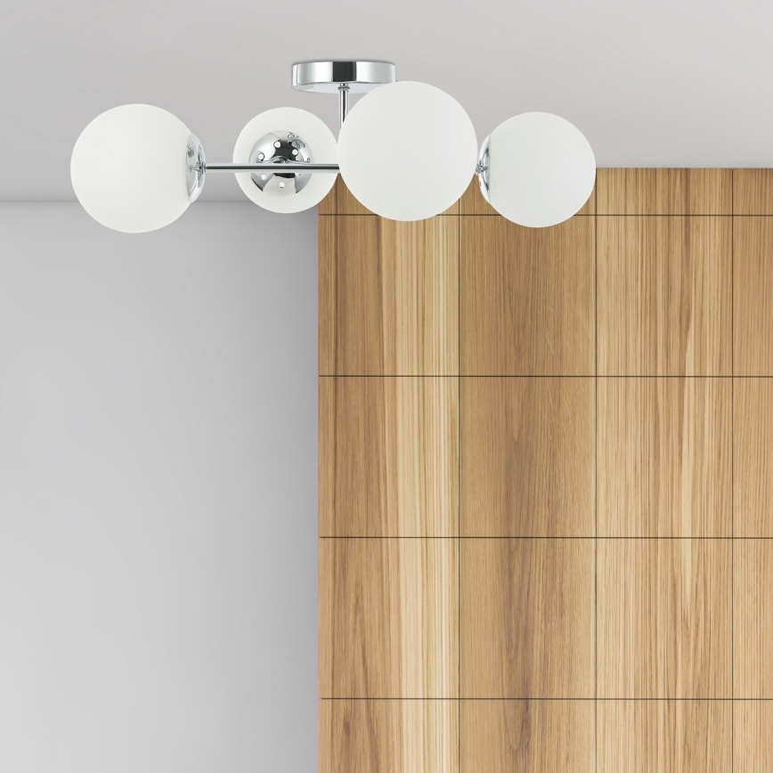 Накладная люстра MADDIE 4xE14/5W/230V глянцевый хром