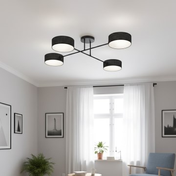 Накладная люстра MAGA 4xE14/10W/230V чёрная