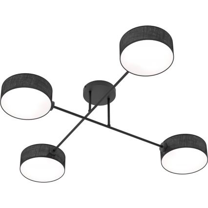 Накладная люстра MAGA 4xE14/10W/230V чёрная