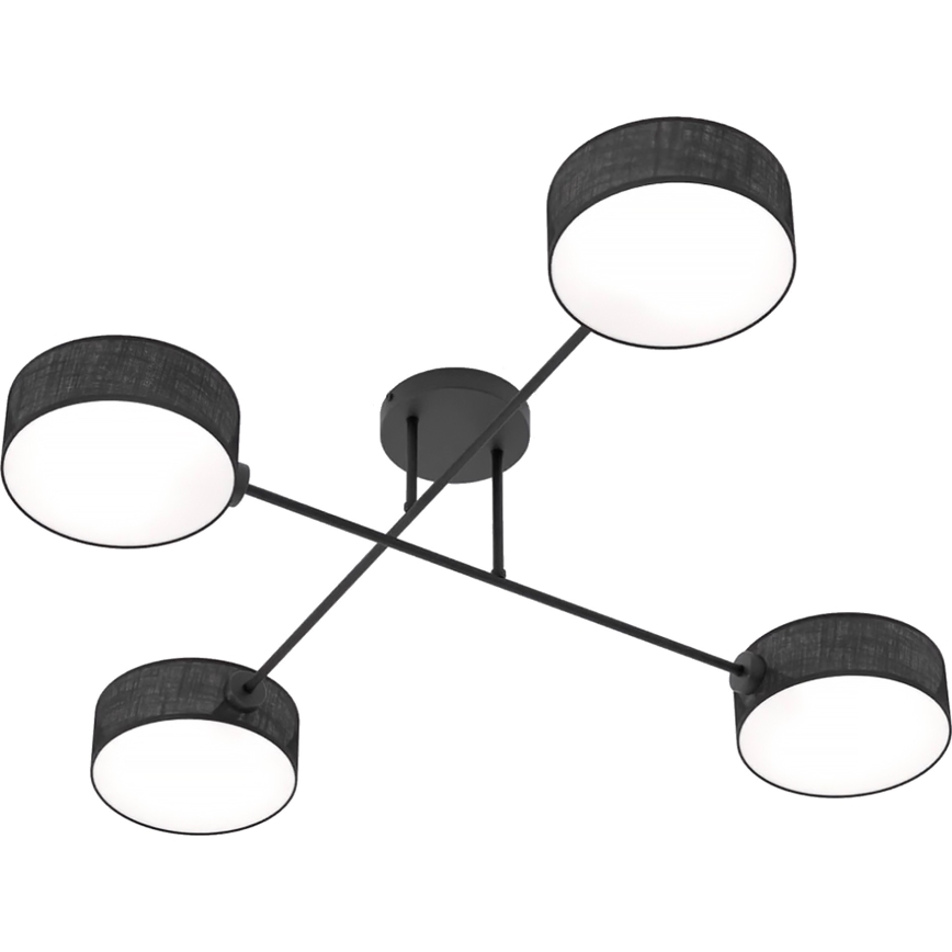 Накладная люстра MAGA 4xE14/10W/230V чёрная