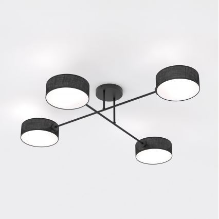 Накладная люстра MAGA 4xE14/10W/230V чёрная
