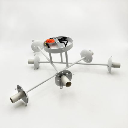 Накладная люстра MALENA 6xE14/5W/230V белая/прозрачная