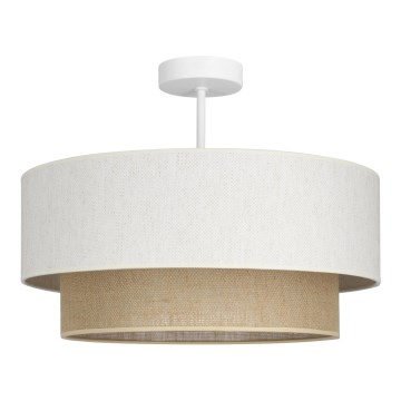 Накладная люстра NATIA 1xE27/60W/230V, диаметр 45 см, белая/коричневая