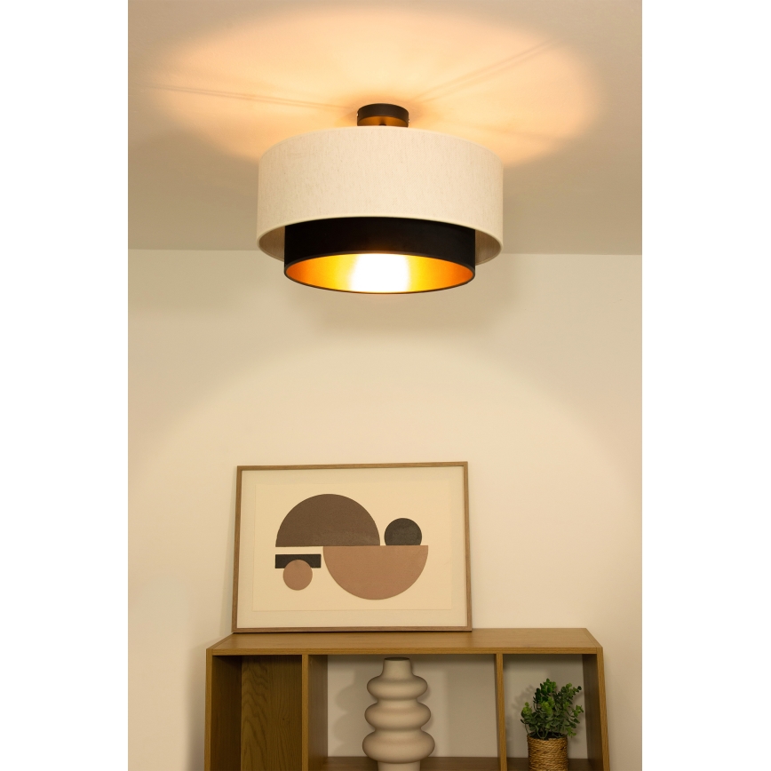 Накладная люстра NATIA 1xE27/60W/230V Ø 45 см белая/чёрная