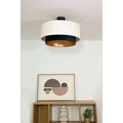 Накладная люстра NATIA 1xE27/60W/230V Ø 45 см белая/чёрная