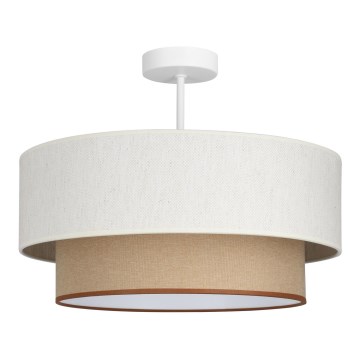 Накладная люстра NATIA 1xE27/60W/230V Ø45 см белая/коричневая