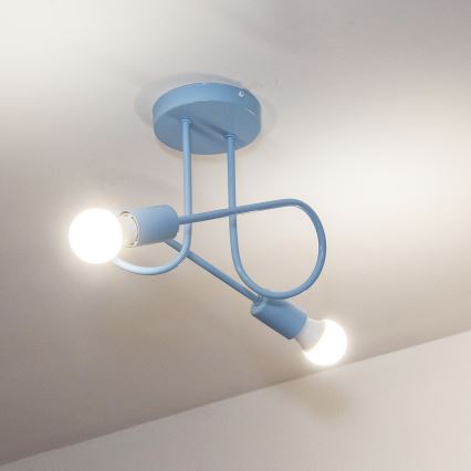 Накладная люстра OXFORD 2xE27/15W/230V синяя