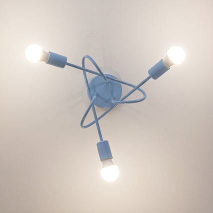 Накладная люстра OXFORD 3xE27/15W/230V, синяя