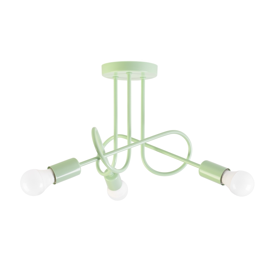 Накладная люстра OXFORD 3xE27/15W/230V зеленая