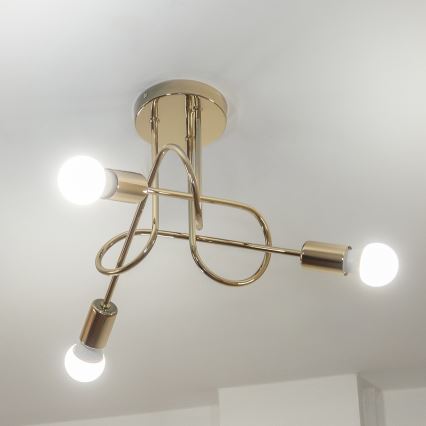 Накладная люстра OXFORD 3xE27/15W/230V, золотая